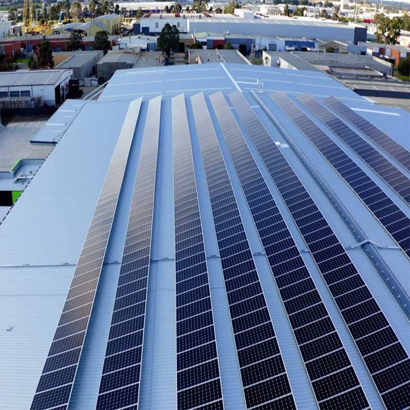 Сонечная сістэма на даху магутнасцю 500 кВт паспяхова пабудавана ў Вікторыі, Аўстралія