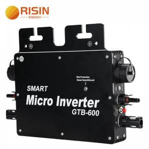 Solar Micro Inverter kanggo Sistem Solar MPPT 60HZ 600W Inverter