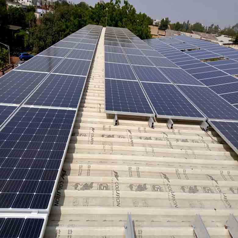 70KW Solar Roof PV System in Naroda,India