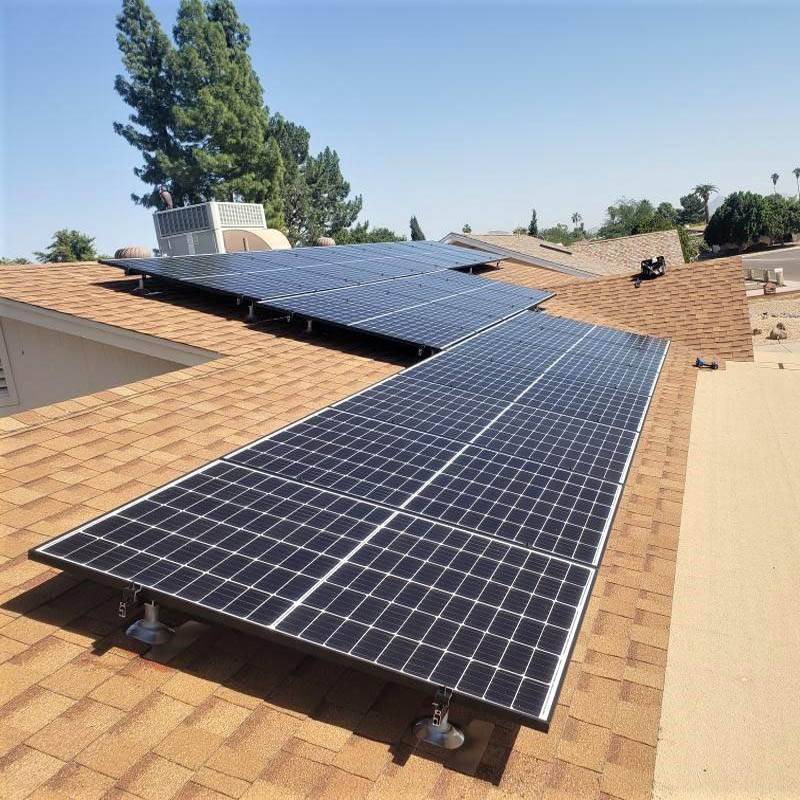 미국 마이애미의 7KW 오프 그리드 태양열 지붕 시스템