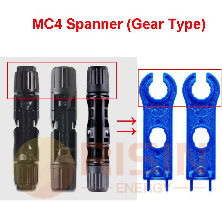 Llave de conector MC4, llave de herramienta manual de desconexión, apta para enchufe de CC solar MC4