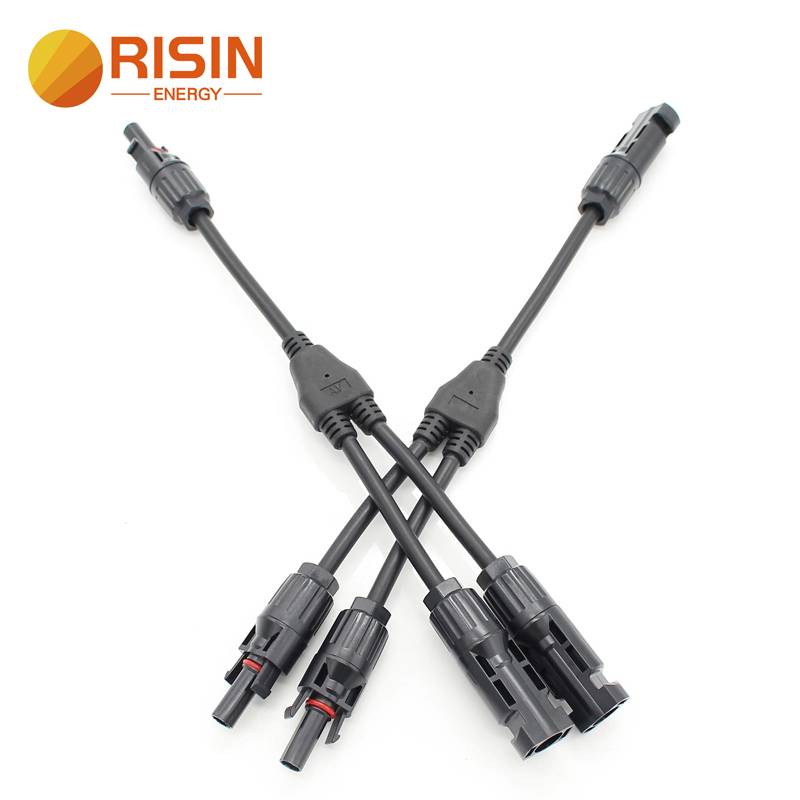 PV kabelski svežanj dobre kvalitete – 2to1 MC4 Y konektor koji povezuje solarne panele paralelno ili serijski – RISIN