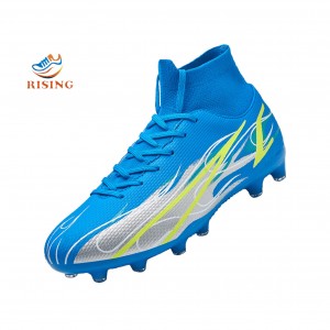 Mens Soccer Cleats Football Boots Spikes Shoes High-Top Unisex Outdoor/Edoor Training Athletic Sneaker