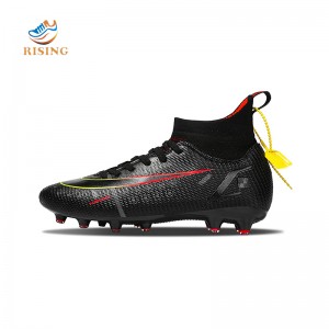 Mens Soccer Cleats Football Boots Spikes High-Top Unisex Outdoor/Indoor Training Athletic Sneaker