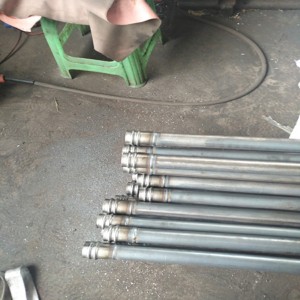 Clamp pressure acoustic pipe for  high-speed railway bridge pile foundation