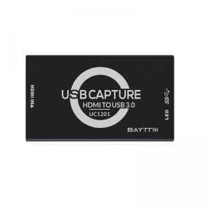 BAYTTO UC1201 4K HDMI සිට USB 3.1 ශ්‍රව්‍ය සහ වීඩියෝ ග්‍රහණය
