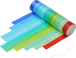 Colored Washi Tape Rainbow Solid Color Masking Tape
