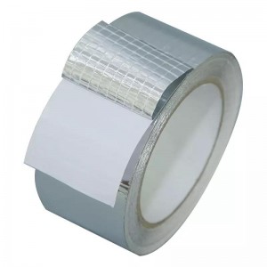 Aluminum Foil Tape ຜູ້ຜະລິດ Insulation Adhesive Silver Metal Tape ອຸນຫະພູມສູງ