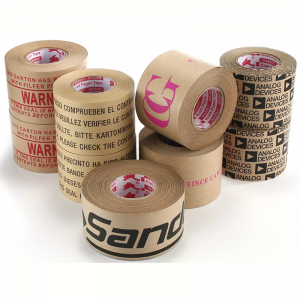 Custom Printed Water Activated Reinforced Kraft Paper Packing Tape