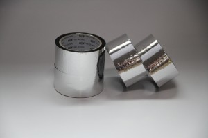 Водонепроникна срібляста алюмінієва фольгова стрічка для обгорткової стрічки для клейкої стрічки
