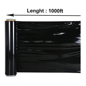 Black Stretch Film Durable Packing Moving Packaging Heavy Duty Shrink Film Stretch Wrap