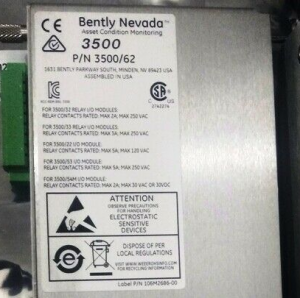 Bently Nevada 3500/62-01-00 136499-01 I/O Module nga adunay mga eksternal nga pagtapos
