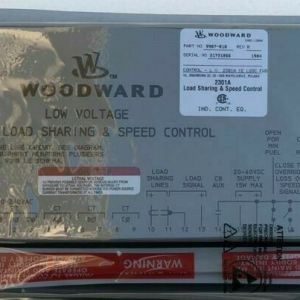 Woodward 9907-018 Lastverdeling en snelheidsregeling