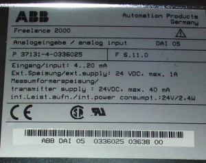 ABB DAI05 0336025MR Ingressu analogicu