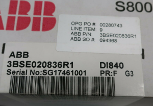 ABB DI840 3BSE020836R1 डिजिटल इनपुट 24V S/R 16 ch