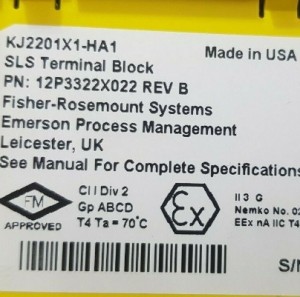 Emerson KJ2201X1-HA1 12P3322X022 SLS TERMINAL BLOCK