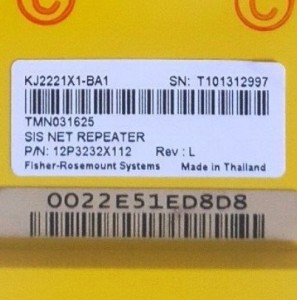 ઇમર્સન KJ2221X1-BA1 SIS નેટ રીપીટર