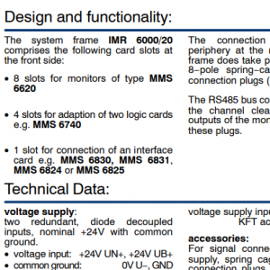 EPRO MMS 6831 interface card