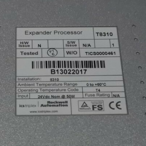 I-ICS Triplex T8310 Ethembekile ye-TMR Expander Processor