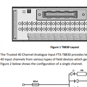 ICS Triplex T8830 Megbízható 40 csatornás analóg bemenet FTA