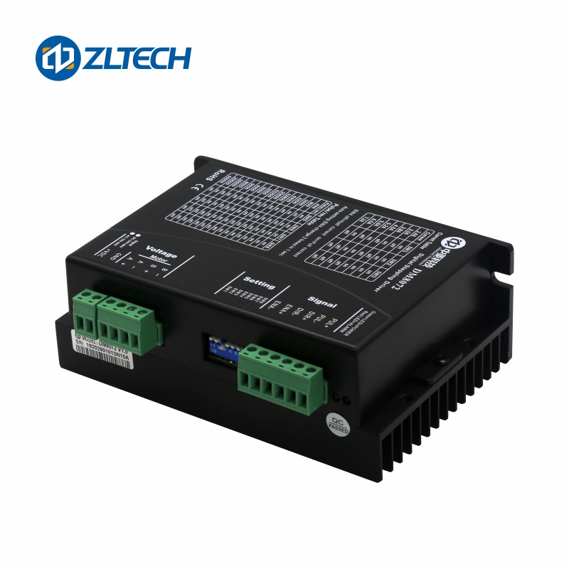 DM8072 ZLTECH 2 фаза 24V-90V DC 2.4A-7.2A безчетков драйвер за контролер на стъпков двигател за CNC