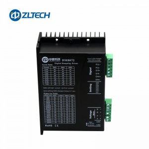 CNC માટે DM8072 ZLTECH 2 ફેઝ 24V-90V DC 2.4A-7.2A બ્રશલેસ સ્ટેપ મોટર કંટ્રોલર ડ્રાઇવર