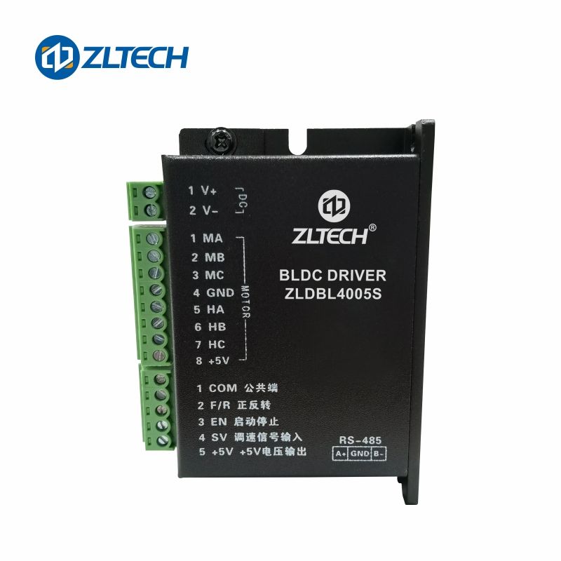 AGV साठी ZLTECH 24V-36V 5A DC इलेक्ट्रिक मोडबस RS485 ब्रशलेस मोटर ड्रायव्हर कंट्रोलर