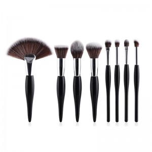 Makeup Brush Set with Unique Handle Design