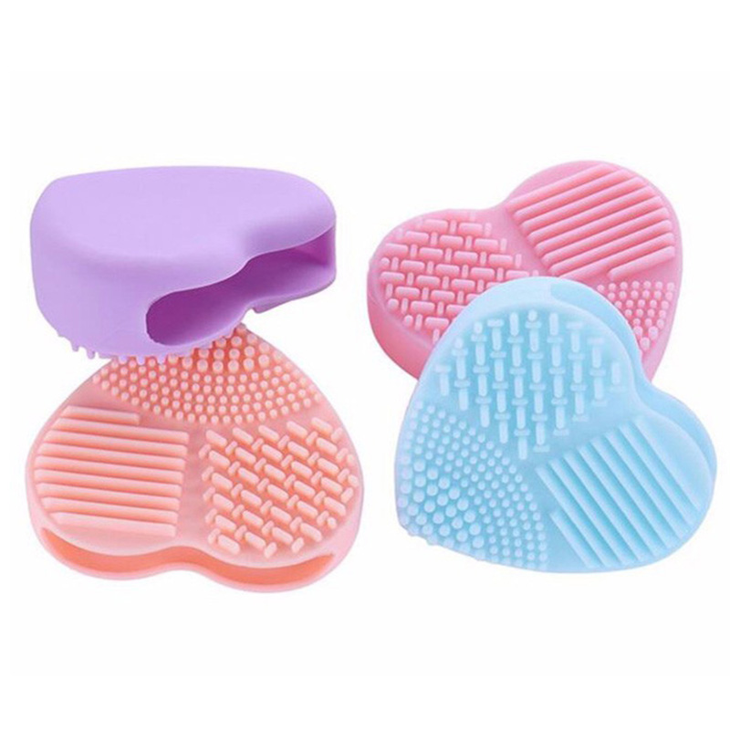 Heart Shaped Silicone Brushes Cleaning Washboard