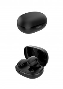 Mini Bluetooth Aurikularrak Entzungailuak ukipen-kontrola, belarri barruko entzungailuak