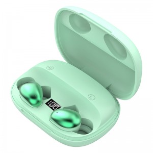 Muaj tseeb Wireless Earbuds Bluetooth Headphones Kov Tswj nrog them Case Digital LED zaub