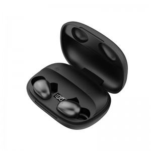 True Wireless Earbuds Bluetooth-hörlurar Touch Control med laddningsfodral Digital LED-skärm