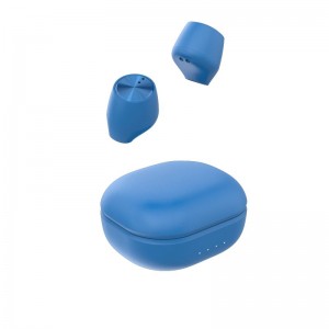 Earbud Mini TWS Gaya Kacang Separuh Dalam Telinga