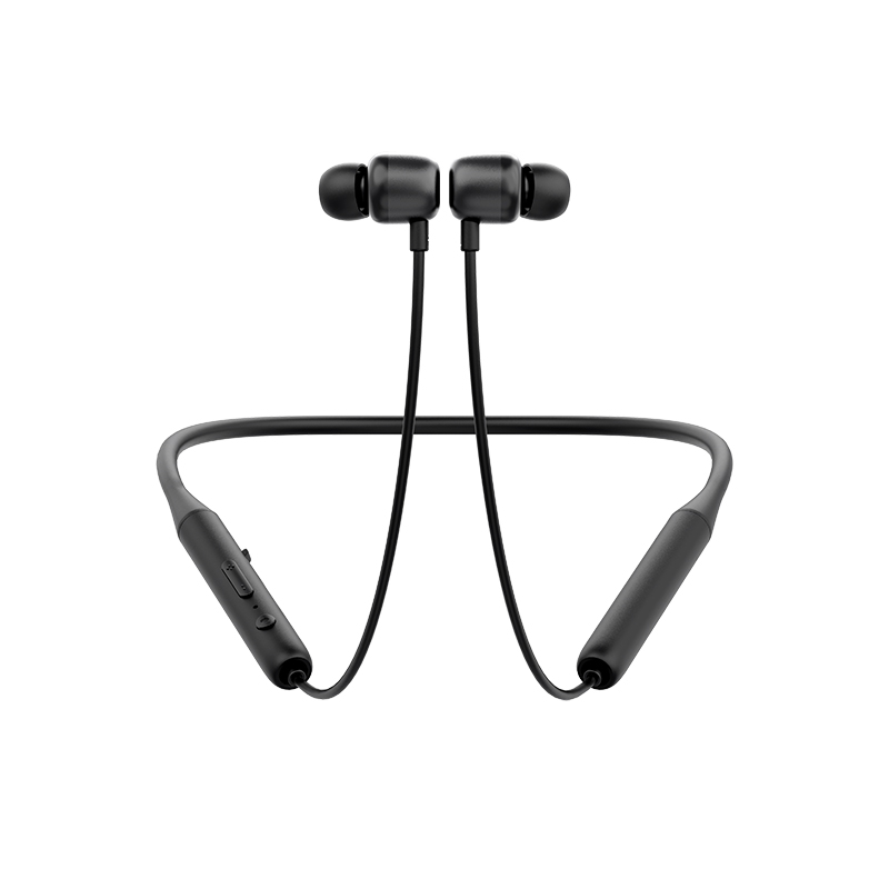 Fon Kepala Bluetooth Tali Leher V5.0 Alat Dengar Wayarles Fon Telinga Sukan Imej Yang Ditampilkan