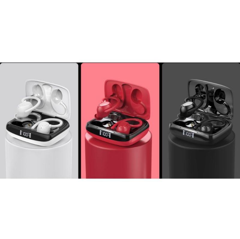 Olahraga True Wireless Bluetooth 5.3 Earbuds |Headphone pikeun Ngagarap Gambar Diulas