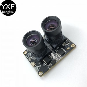 Binokulinė kamera AR0331 platus dinaminis infraraudonųjų spindulių veido atpažinimo modulis in vivo aptikimui 3 MP USB kameros modulis