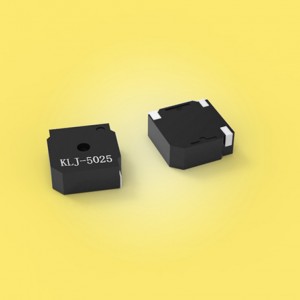 KLJ-5025 Magnetic NO 4000Hz 78dB 3V, 10cm 3V 5mm x 5mm SMD 5*5*2.5 sumistid RoHS Passiivne paiga elektromagnetiline sumistur