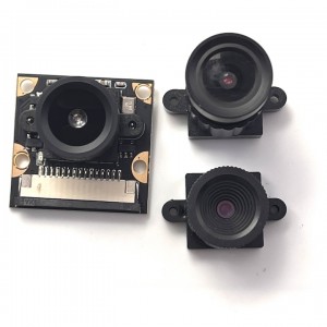 OEM Raspberry pi Pêşveçûn Modula Kamera 5MP OV5647 Sensor Lensa Optîkî ya DIY