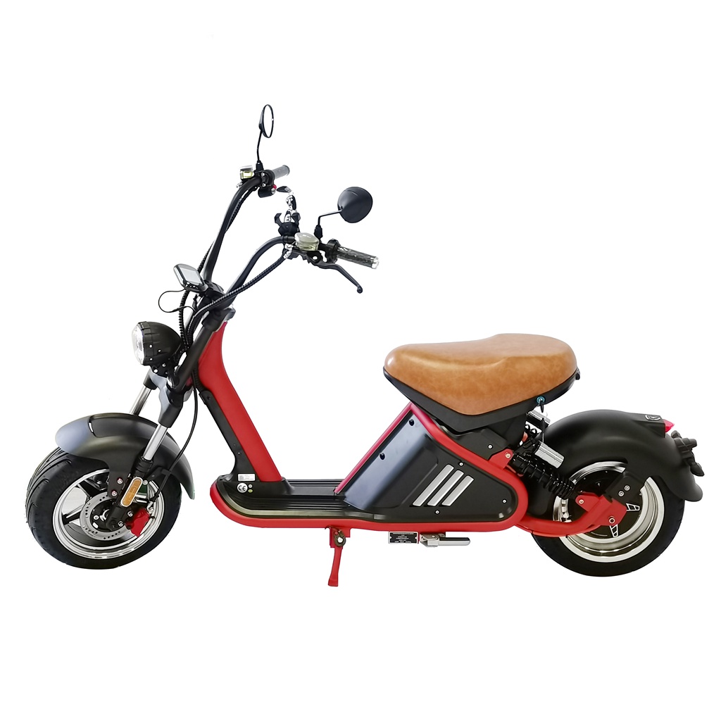 citycoco 3000w electric scooter Rooder alligator r804-m2 EEC COC with black frame brown seat