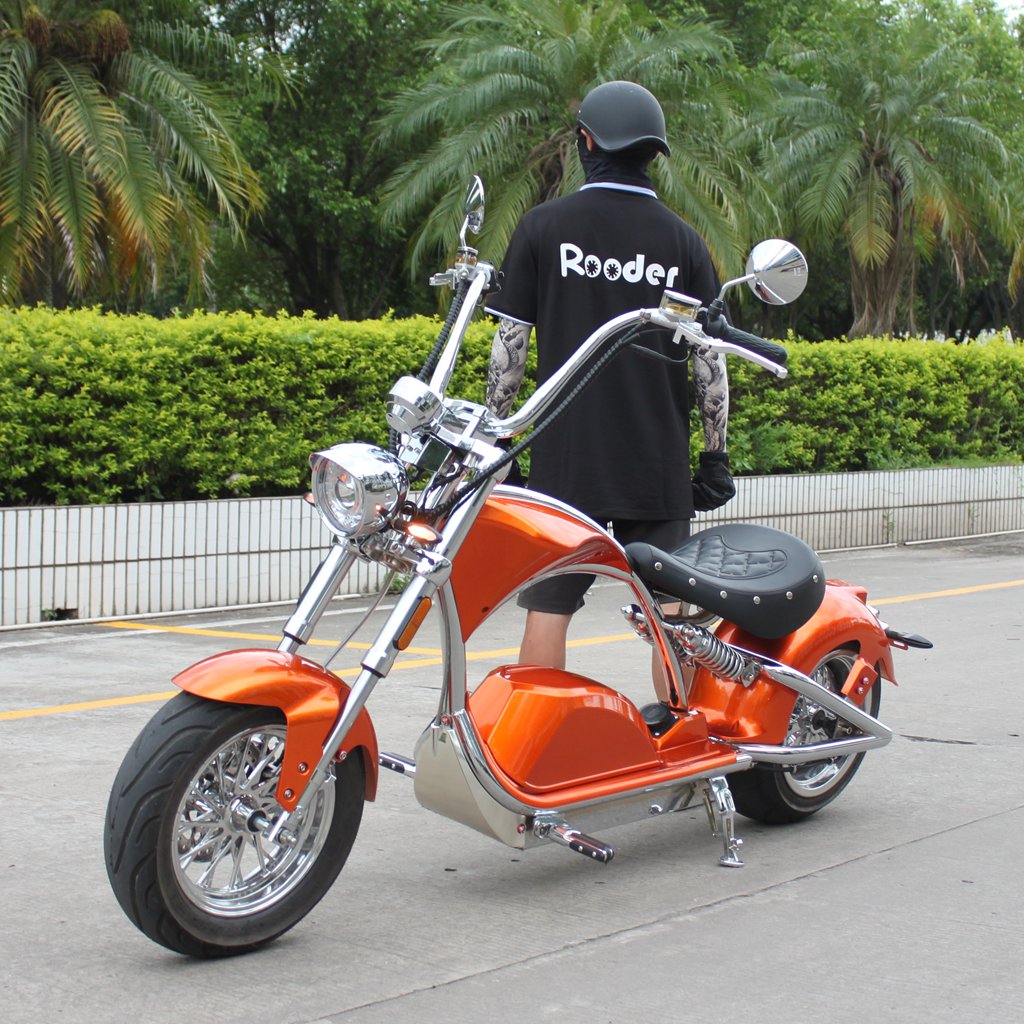 ម៉ូទ័រអេឡិចត្រុងក្រឡុក Rooder sara m1ps scooter bike 72v 4000w 40ah 80km/h 50mph