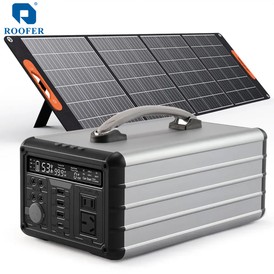 Generador solar portátil personalizado de 1000 W para fábrica y