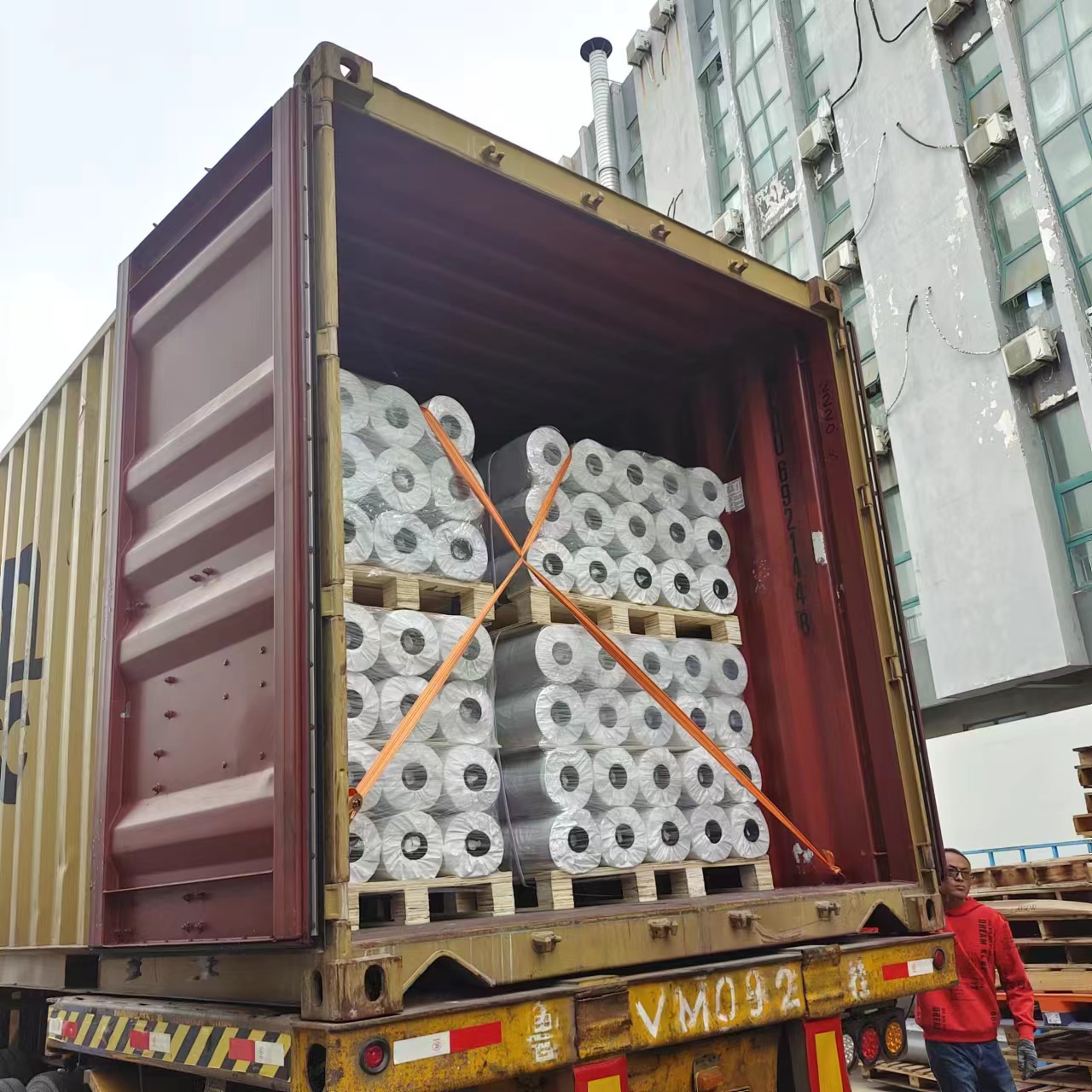 PVC TPO First Container Loading In May 2023