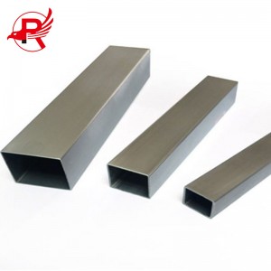 ASTM AISI 201 202 304 304L 316L 6000mm Tul Tubi Rettangolari Stainless Steel