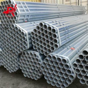 Ipayipi le-GI Pre Galvanized Steel Pipe Galvanized Tube for Construction