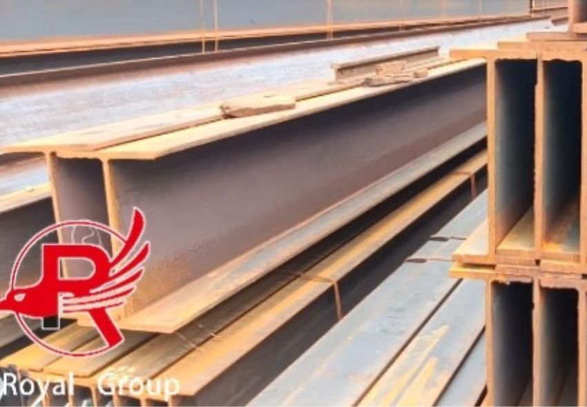 H-shaped steel beam shipped