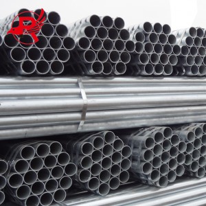 Q235 Q345 Ss400 Hot Rolled Erw Welding Carbon Steel Round Tubes e ikhethileng