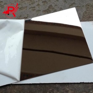 Customized Size Mirror Polished Shiny Stainless Steel 304 Grade Sheet Metal Plate ຫນາ 1.2mm