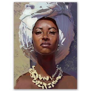 Newest handmade modern african women oil painting for decoration RG292 Pop Art