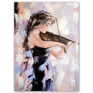 Modern famous pop art violin oil painting for home wall decoration RG289 Pop Art