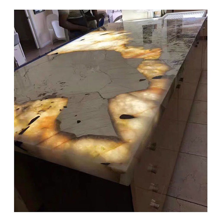Præfabrikerede bordplader hvid patagonia granit kvartsitplade til ødisk
